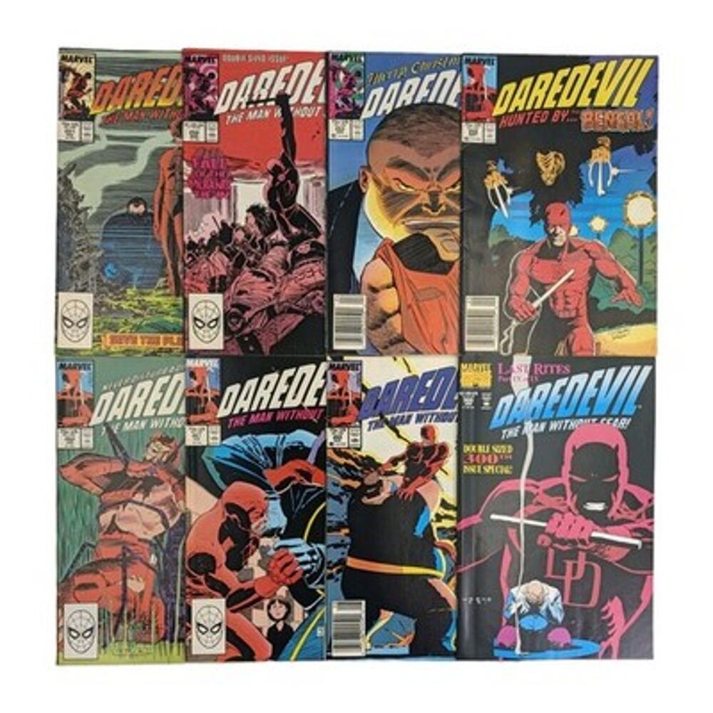 Daredevil Comic Book Lot 8 Issues 251 252 253 258 262 267 269 300 Marvel VF/NM
